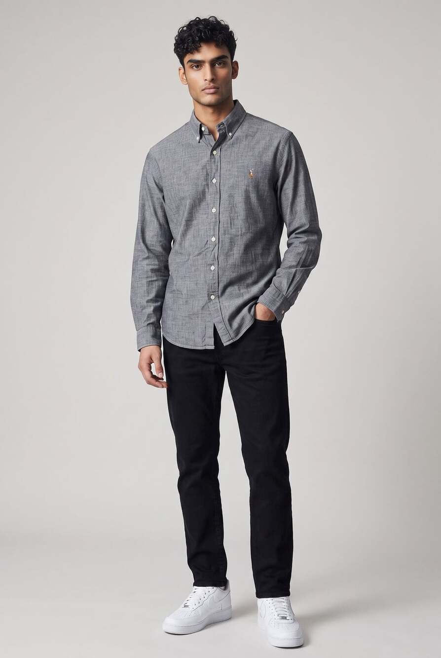 Polo Ralph Lauren Classic Fit Untucked Chambray Shirt